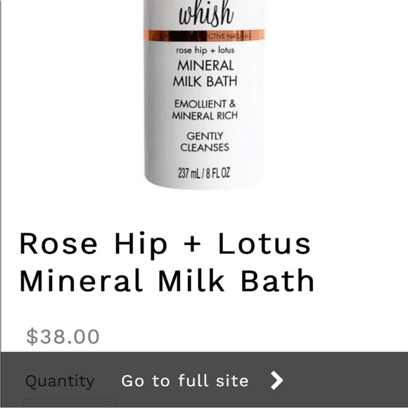 NWT whish Rose Hip + Lotus Mineral Milk Bath 8 oz - Picture 2 of 6